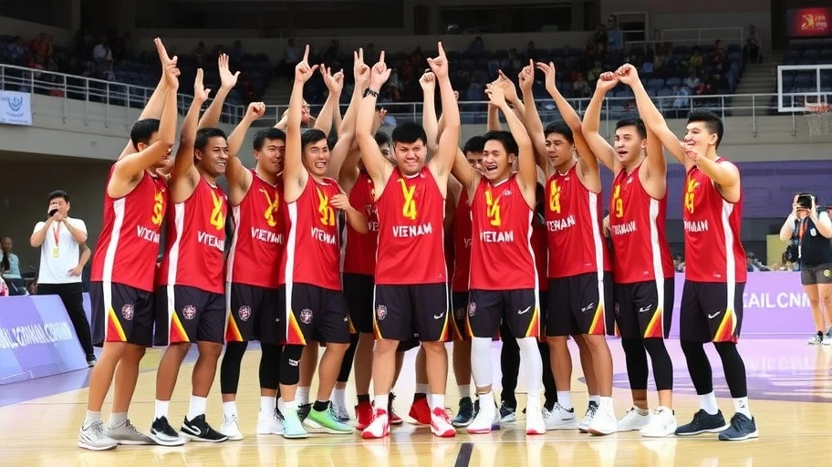 Ảnh đội tuyển bóng rổ Việt Nam tại SEA Games