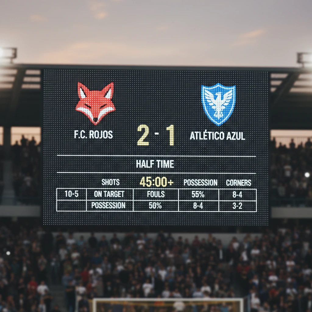 Bảng thống kê trận đấu bóng đá