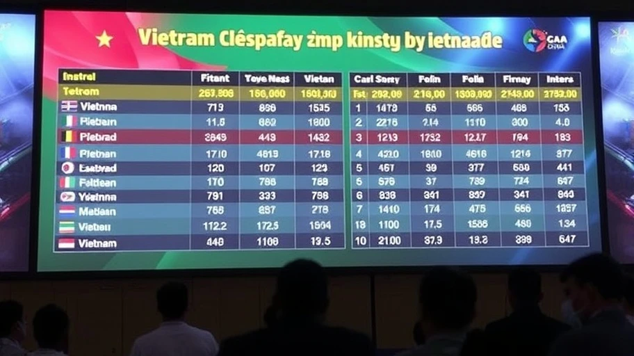 Biểu đồ thống kê giữa các giải đấu thể thao.