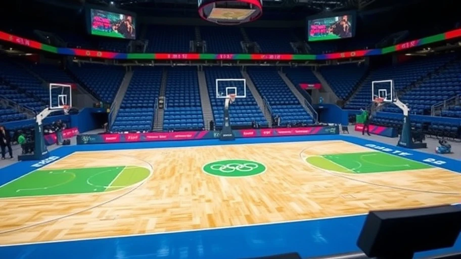 Bố trí sân thi đấu bóng rổ Olympic 2020