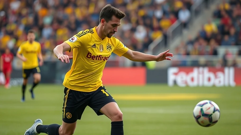 Cầu thủ Dortmund trong trận đấu