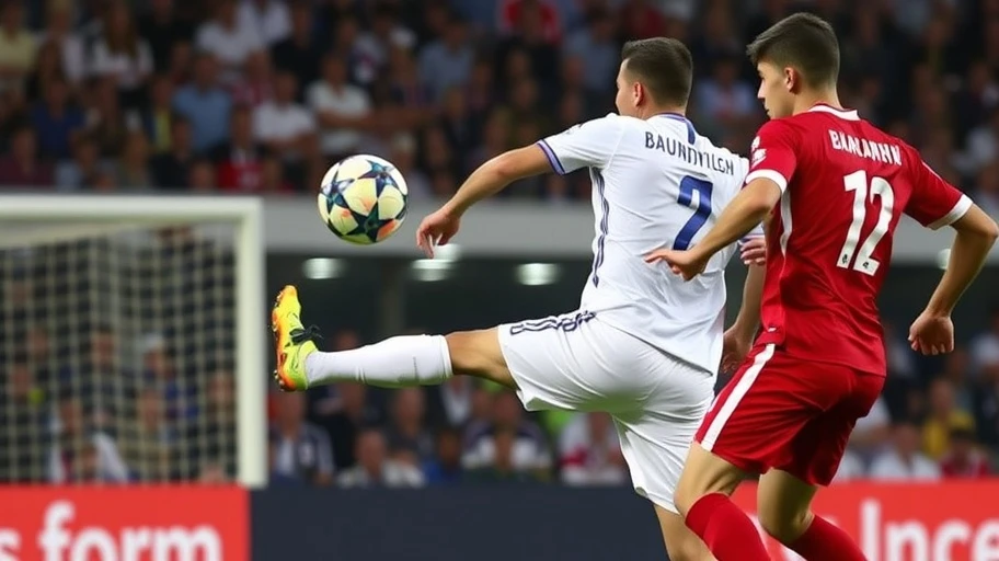 Cú sút của cầu thủ Bayern Munich trong trận đấu