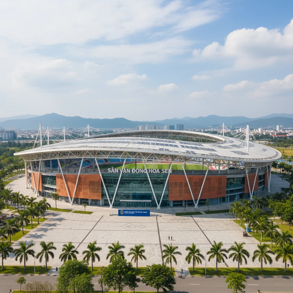 Đặc điểm kiến trúc sân bóng đá Nok