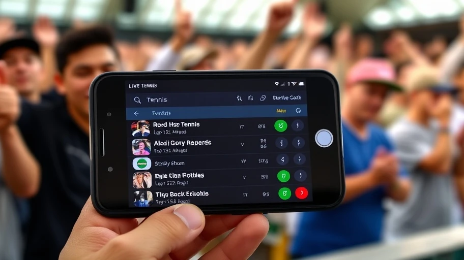 Điểm số tennis trực tiếp trên smartphone
