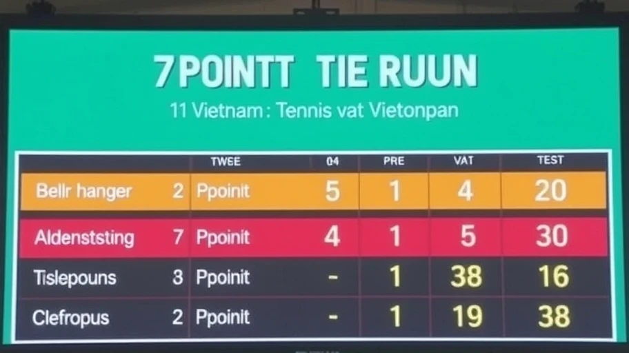 Hệ thống tính điểm trong tennis 7 point tie break