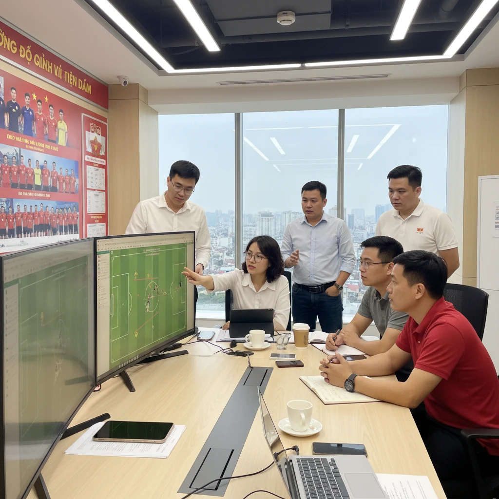 Hình ảnh chuyên gia phân tích bóng đá tại Việt Nam