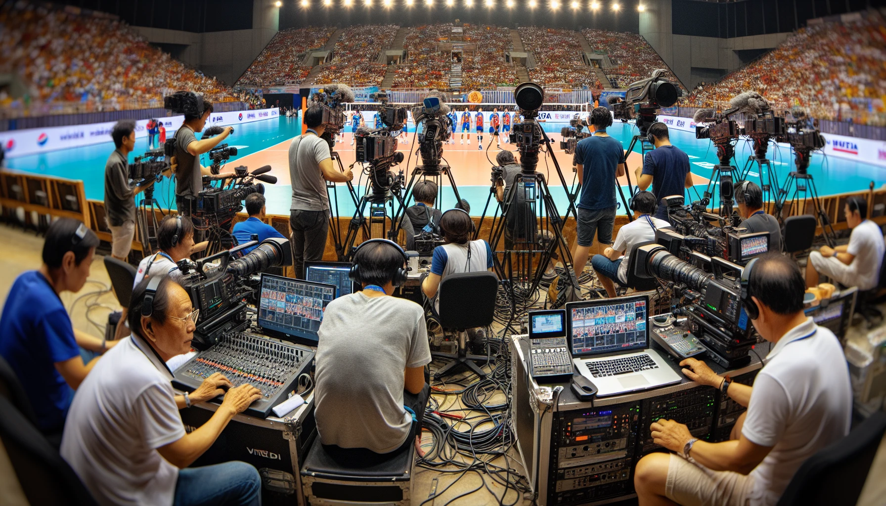 Hình ảnh phát sóng giải đấu VTV