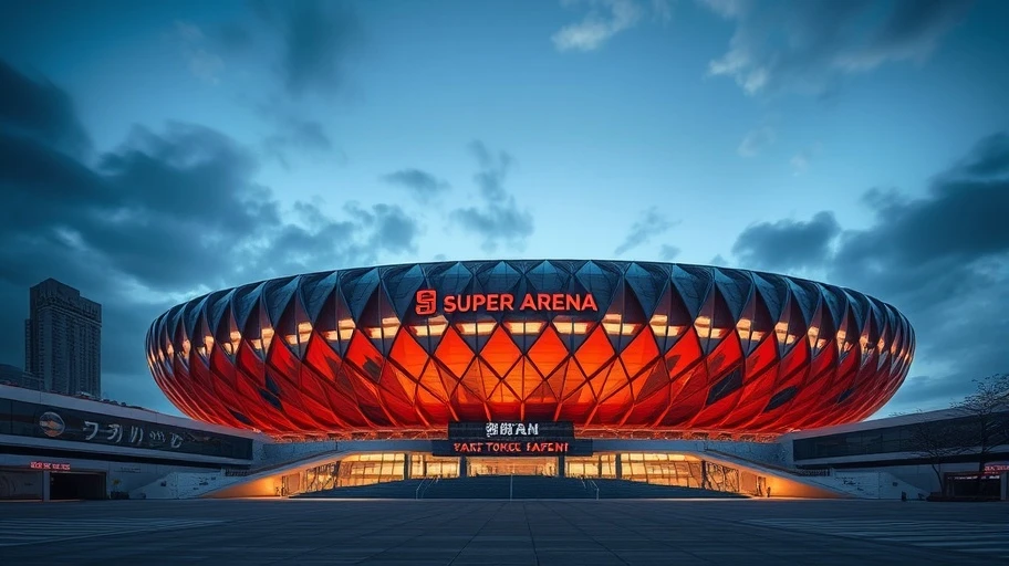 Hình ảnh Saitama Super Arena nơi diễn ra bóng rổ nam Olympic 2020