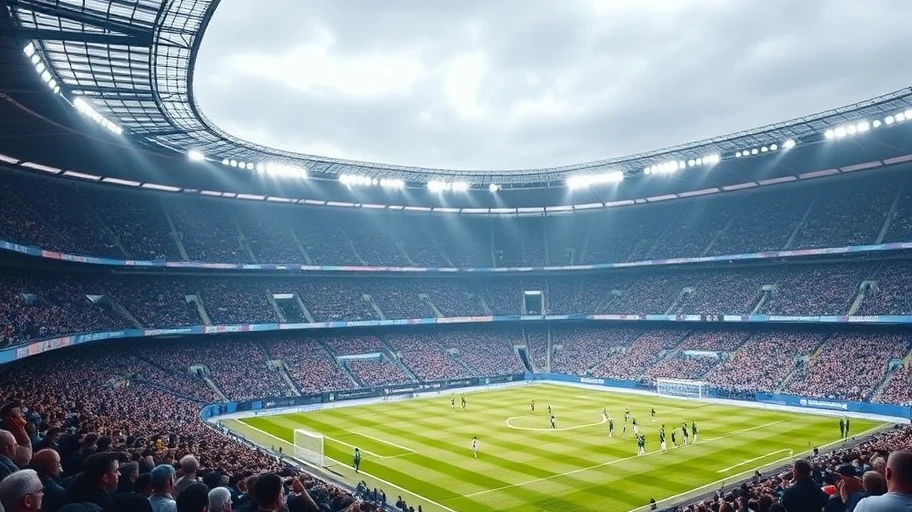 Hình ảnh sân vận động bóng đá tại Ý khi có trận đấu của Juventus