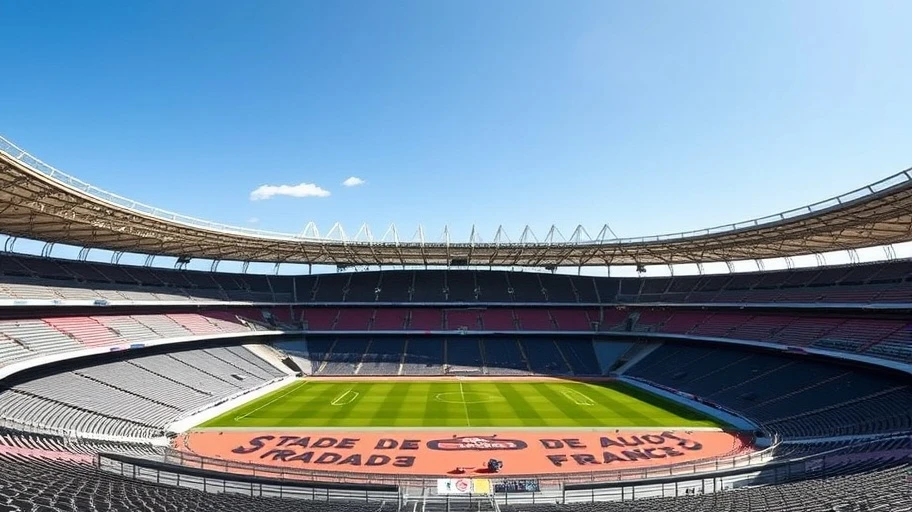 Hình ảnh Stade de France vào một ngày trời nắng