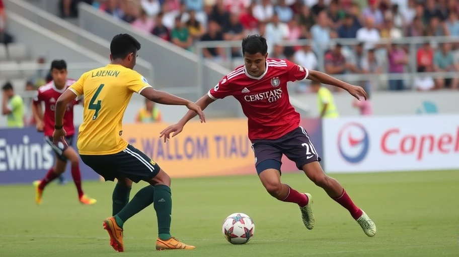 Hình ảnh thi đấu bóng đá gần đây minh họa phong độ cầu thủ