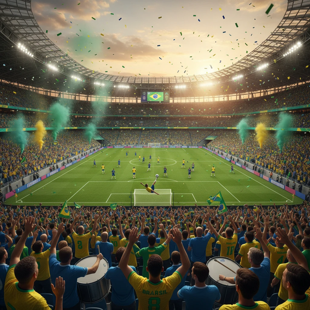 Hình ảnh trận đấu bóng đá Brazil
