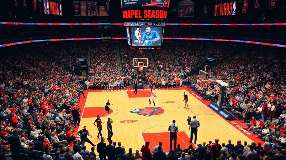 Hình ảnh trận đấu NBA trong mùa giải