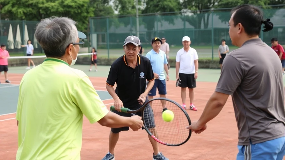 Hoạt động cộng đồng tại sân tennis Kỳ Hoà