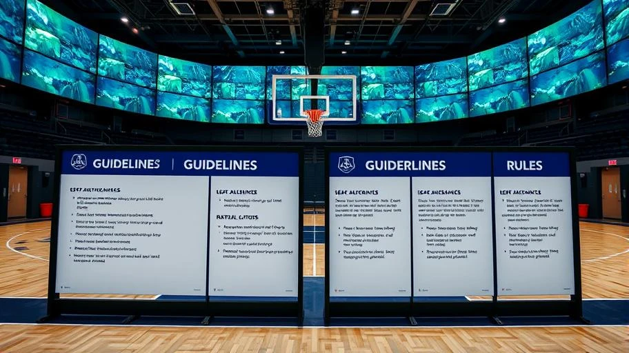Hướng dẫn và quy định tại sân bóng rổ Galaxy