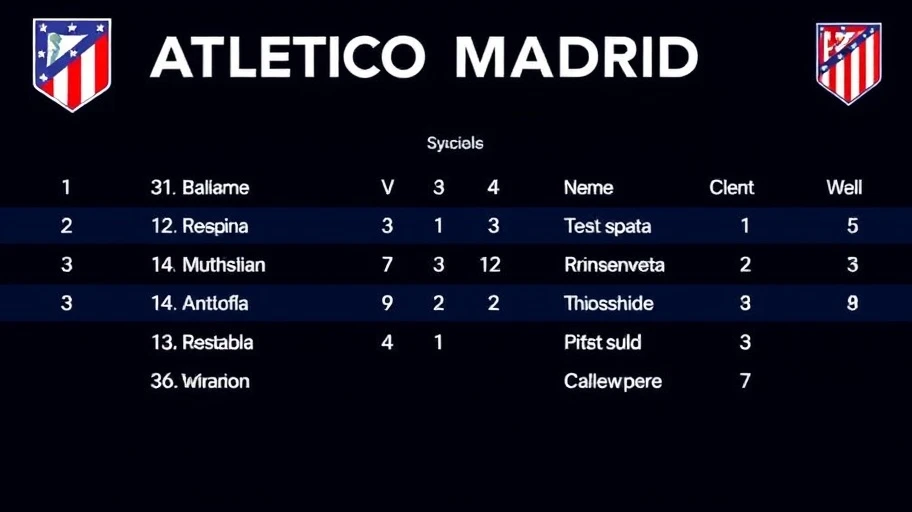 Lịch sử đối đầu Atletico Madrid