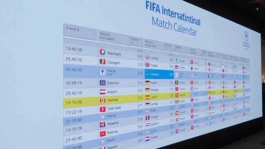 Lịch thi đấu quốc tế FIFA