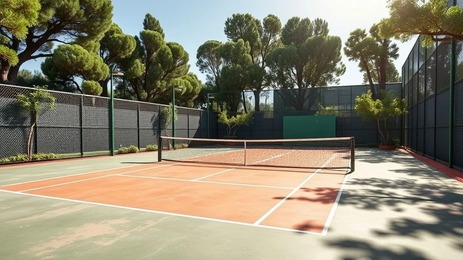 Lịch trình Tennis Madrid Open 2025 trên sân quần vợt.