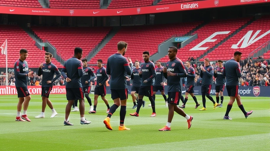 Lực lượng của Arsenal trong trận