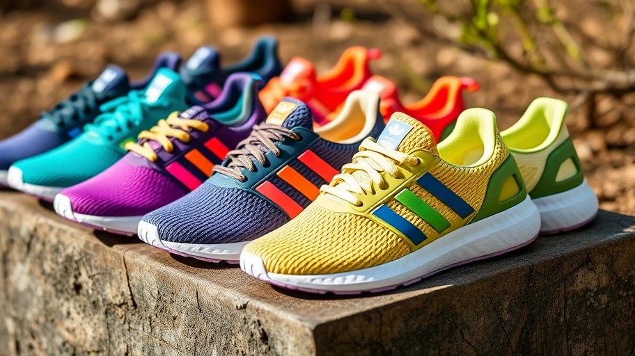 Nhiều màu sắc của giày Tennis Hu Adidas