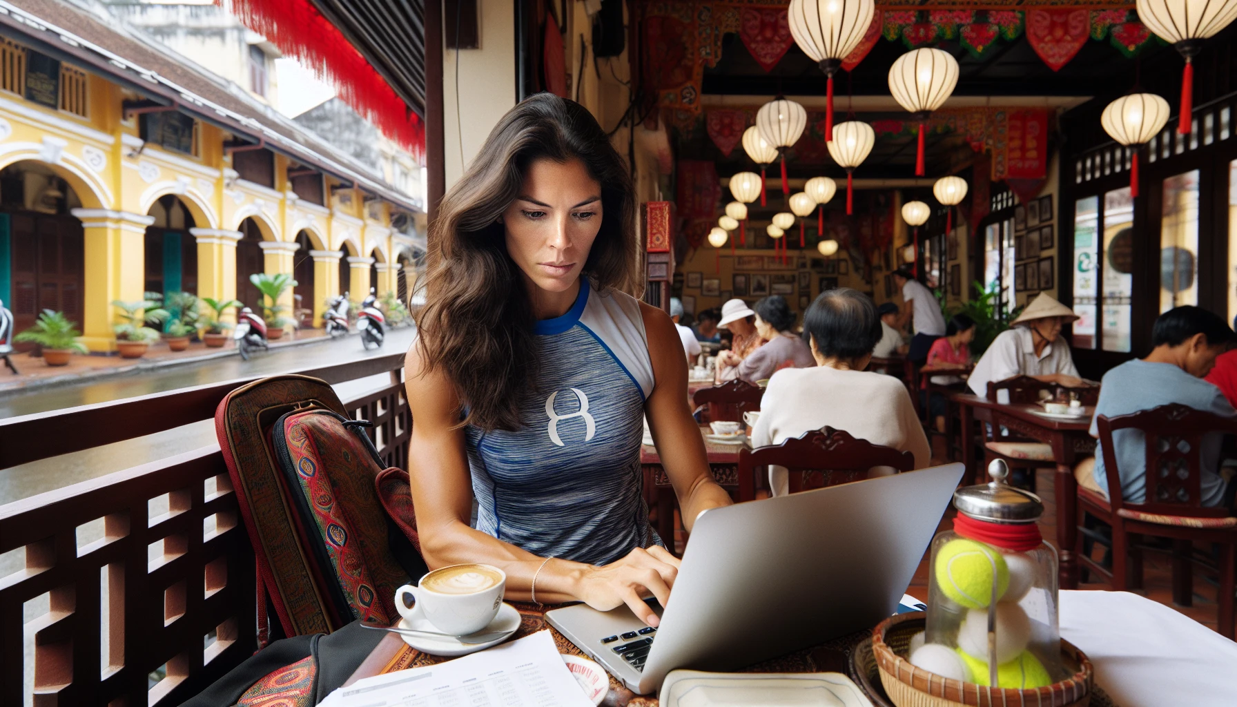 Quản lý logistics trong ngành quản lý tennis.