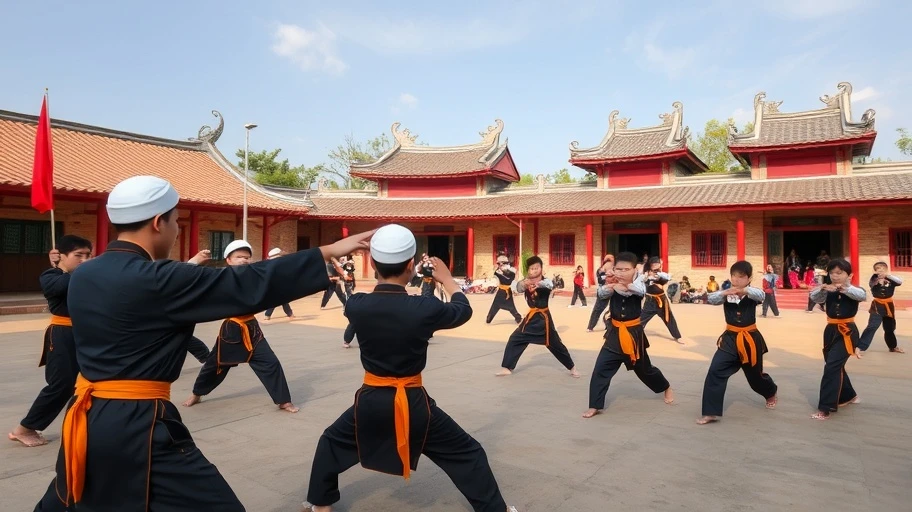 Sân tập võ thuật tại Việt Nam, phản ánh hệ thống sức mạnh Đấu La Đại Lục