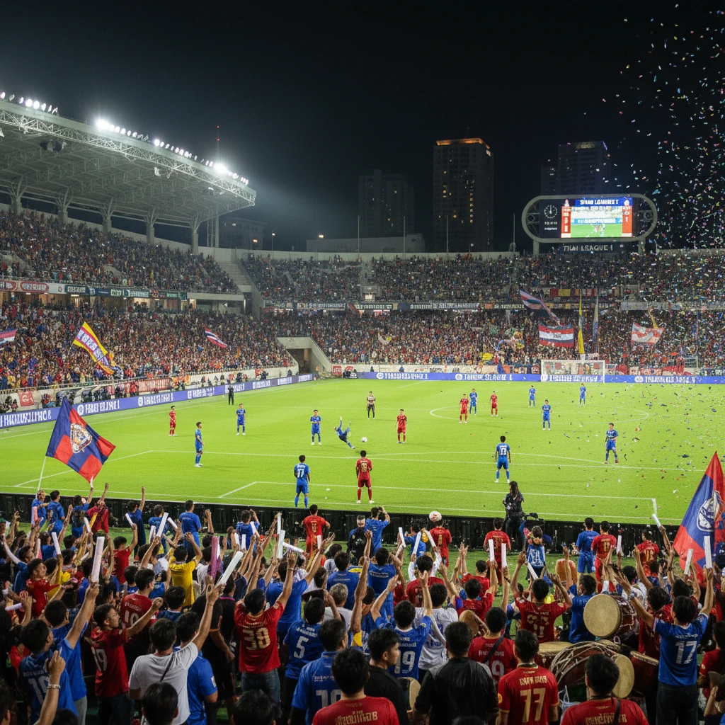 Trận đấu diễn ra tại Thai League 1 với sự cổ vũ của người hâm mộ
