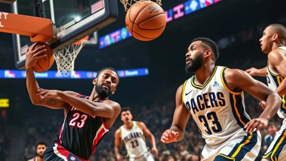Trận đấu giữa đội Atlanta Hawks và Indiana Pacers