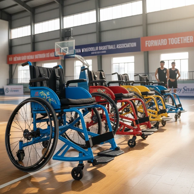 Tùy chỉnh xe lăn bóng rổ Paralympic