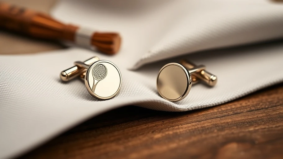 Vật liệu và chế tác tennis cufflinks
